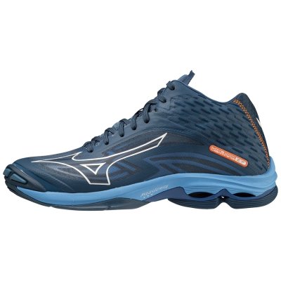 Zapatillas Para Voleibol Mizuno WAVE Lightning Z7 Mid Mujer Azules Oscuro / Blancos / Azules - Chil